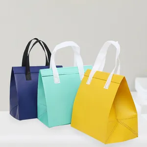 High Quality Custom Large Insulated Tote Grocery Shopping Bag Non Woven Cooler Bag