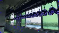 LED Kinetic Ball 8x12W RGBW LED Strip Lift Ball System Kinetic Color Disco Beam Lights for Stage Football Live Dance