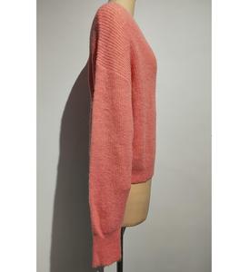 Fabricant 40% Polyamide 30% Laine 30% Alpaga Pull Logo Personnalisé Col Ras Du Cou Manches Longues Femmes Pull-ÉCHANTILLON PAS POUR VENDRE - Product Image 2