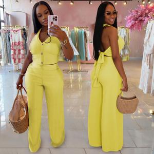 Fournisseur d'usine, livraison directe, vêtements pour femmes, nouvelle arrivée, tenues grandes tailles, ensembles pantalon deux pièces pour femmes - Product Image 2