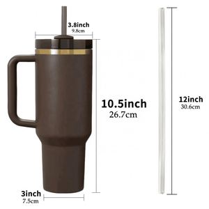 Best Value Gifts 30Oz 40Oz H2.0 Tumbler Travel Mug <b>Chocolate</b> Gold Underneath Tumblers - Product Image 2