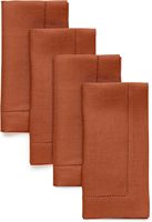 Serviettes en lin brun Matière première naturelle Accessoires de table antibactériens antistatiques hypoallergéniques à haute absorption