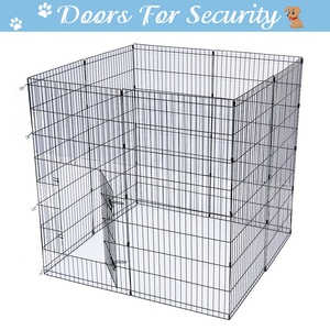 <span class=keywords><strong>Enclos</strong></span> pour animaux de compagnie en fil métallique pour lapins en plein air, parc pour chiens pliable, grande clôture pour chiens - Product Image 6