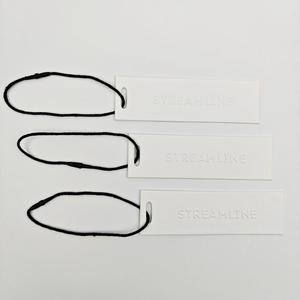 Custom Embossed Eco-Friendly Paper Hang <b>Tags</b> With String Cost-Effective High Quality Garment <b>Tags</b> for Bags & Shoes - Product Image 3