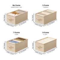 Vente chaude pliable sous-vêtements jouet articles divers boîte de rangement organisateur de maison pour placard pantalons et chaussettes stockage usage domestique