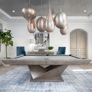 Ronsen Billiard Nhà Máy Thiết Kế Hiện Đại Trong Nhà Trò Chơi Đặc Biệt Chân Bàn Hồ Bơi Rắn Gỗ Và Slate Billiards Bảng 7ft 8ft 9ft - Product Image 6