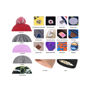 <span class=keywords><strong>Bonnet</strong></span> en tricot jacquard acrylique de haute qualité unisexe pour adultes, avec logo personnalisé, pour sports d'hiver, <span class=keywords><strong>ski</strong></span>, hommes et femmes, motif original - Product Image 4