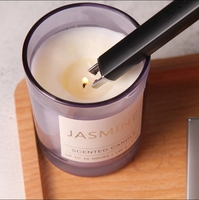 Briquet de cuisine portable, rechargeable, alimenté par USB, écologique, à plasma, sans flamme, coupe-vent, avec poignée allongée pour cuisinière