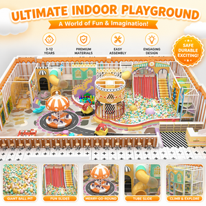 30+ Years Factory Kids <b>Indoor</b> Playground with <b>Slide</b> Soft Play Structure for Daycare Center - Product Image 1
