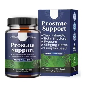 Suplementos Herbales para el Apoyo de la Próstata y el Equilibrio Hormonal Masculino, Cápsulas de Ortiga y Semilla de Calabaza - Product Image 1