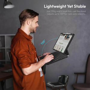 Clavier Magique Détachable Laudtec F94 avec Rétroéclairage 7 Couleurs, Pavé Tactile et Hub 4-en-1 pour iPad/iPad <span class=keywords><strong>Pro</strong></span>/iPad Air 11 Pouces - Product Image 2