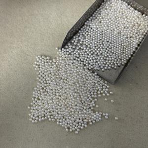 Perlas Naturales de Agua Dulce de 2-3 mm, Nucleadas, Pequeñas, Blancas, con Luz Intensa, Círculo Perfecto, Casi Impecables, Venta al por Mayor de Zhuji para Manualidades - Product Image 1