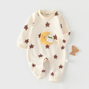 Traje <span class=keywords><strong>de</strong></span> bebé <span class=keywords><strong>de</strong></span> una pieza sin costuras para otoño-invierno, pelele clásico a rayas para recién nacido con protección para <span class=keywords><strong>el</strong></span> <span class=keywords><strong>vientre</strong></span>, mono cálido. - Product Image 2