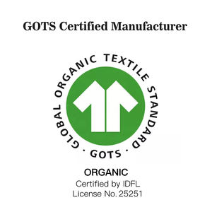 את הרשימה החדשה 100% אורגנית שמיכה ילוד כותנה אורגנית חלוק - Product Image 6