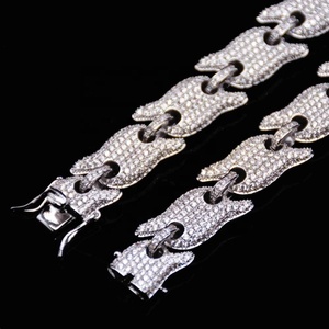 2022<span class=keywords><strong>ใหม่</strong></span><span class=keywords><strong>มา</strong></span>ถึงเย็นออก Bling Cz โซ่ทองฮิปฮอปผู้ชายสร้อยคอ - Product Image 5