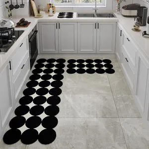 厨房地毯和地垫可洗2件套厨房地垫缓冲抗疲劳厨房地毯门垫地毯