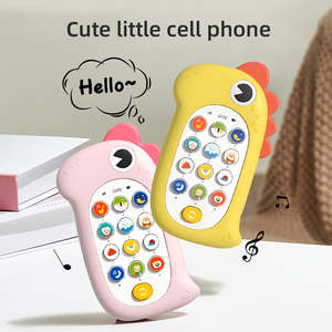 Housse de téléphone en silicone <span class=keywords><strong>dinosaure</strong></span> éducatif précoce jouet électrique musical de confort de sommeil de bébé en plastique de qualité PANDAS - Product Image 3