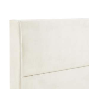 DB rozitta เตียงกำมะหยี่สีเบจขนาดคิงไซส์เฟอร์นิเจอร์ห้องนั่งเล่นหรูหรา - Product Image 4