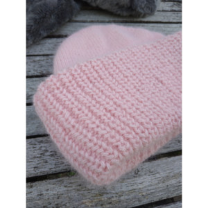 Gorro de punto de visón afelpado - Product Image 4