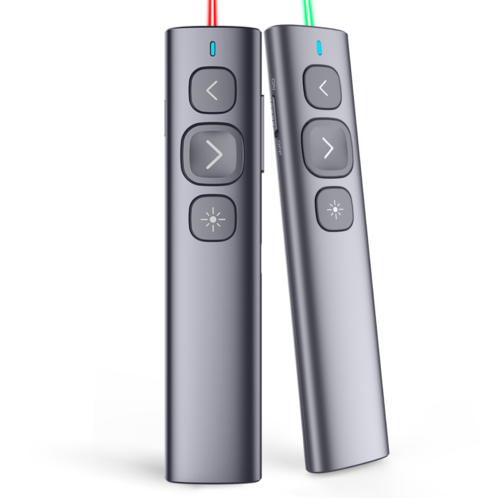 <strong>2026</strong> Trending Presentation Pointer 2.4GHz RF N95 Plus/BLE Rechargeable Wireless Presenters with USB-A&C Receiver