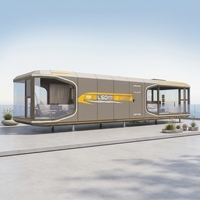 Maison capsule préfabriquée intelligente en acier Luna Series L50 Tiny, cabane modulaire mobile moderne pour la maison, l'hôtel, le camping et la vie quotidienne