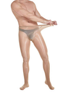 Oil Shiny Gay U Bag Bas de soie érotique Chaussettes Collants pour hommes <span class=keywords><strong>Sexy</strong></span> - Product Image 6