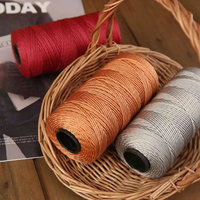Fil de soie d'été léger en coton de glace Fil de crochet pour bricolage Sac Chapeau Chaussures Fil de polypropylène Fil de crochet Cordon