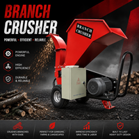 Mini broyeur de bois électrique portable, petit broyeur de branches de jardin, équipement compact de traitement des arbres agricoles