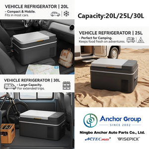 Réfrigérateur-congélateur portable pour véhicule, voiture, bateau, camion, camping en plein air, pêche, boîte isotherme, 12V, 24V, 240V, batterie, 20L, 25L, 30L - Product Image 2