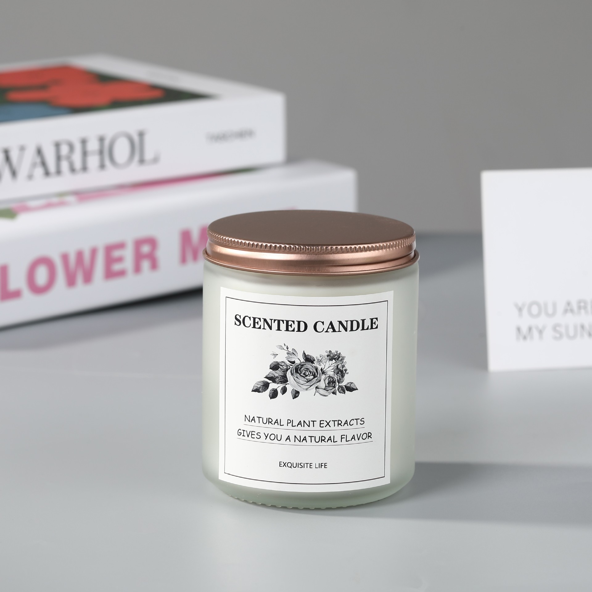 ขวดแก้วฝ้า-ฝาสีโรสโกลด์