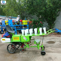 Planteuse de semis de légumes à 4 rangs autopropulsée pour tomates, poivrons, aubergines et olives