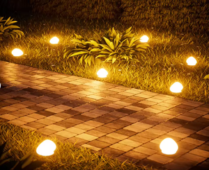 Lampes solaires d'extérieur en forme de galets RGB, lampes LED étanches pour allées de jardin, patio – changement de couleur, marche/arrêt automatique - Product Image 3