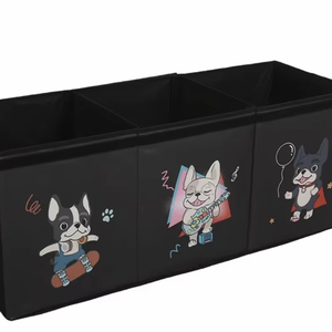 Caja de Juguetes Rectangular Grande, Organizador de Almacenamiento Plegable de Tela Oxford con Tapa y Divisores para Juguetes de Niños - Product Image 1