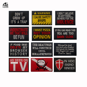 एडीसी बैग के लिए एक जाल कई कढ़ाई मजाकिया पत्र कपड़े पैच के लिए पीले चेतावनी पत्र लेबल को समूह न करें - Product Image 3