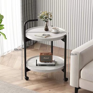 <span class=keywords><strong>Table</strong></span> basse mobile <span class=keywords><strong>à</strong></span> <span class=keywords><strong>roulettes</strong></span> pour salon, balcon, chambre <span class=keywords><strong>à</strong></span> coucher, avec rangement, vente en gros - Product Image 4