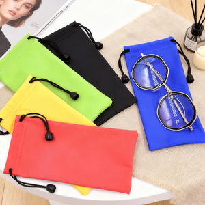 Bán Hot OEM biểu tượng tùy chỉnh quà tặng chương trình khuyến mãi PU da 9*18 cm Ống kính Pouch Chất lượng cao bền dây kéo kính Pouch - Product Image 5