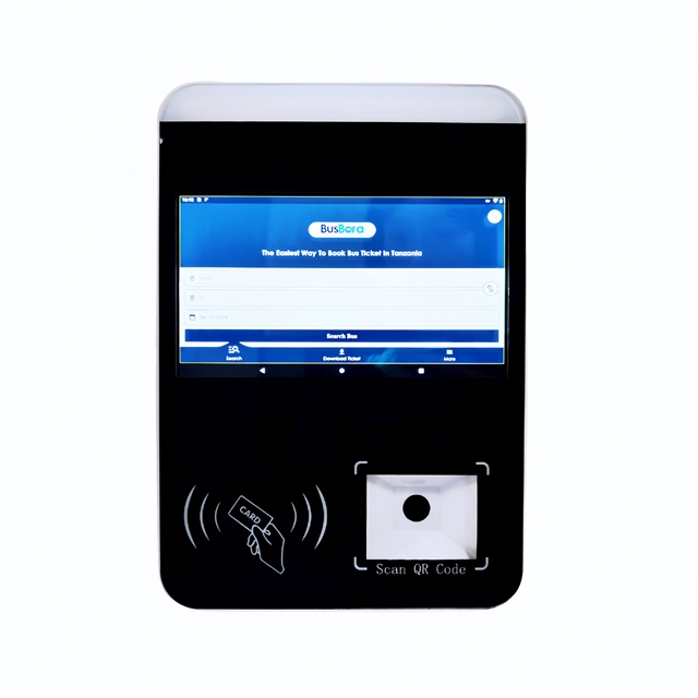 Tap-and-go Android 10 Bus Validator with GPS Tracking, Contactless Payment, QR Code, SIM Card & 7-inch Display