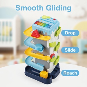 Giocattoli Educativi Dowellin 4 in <span class=keywords><strong>1</strong></span>, Torre di Palline con Musica e Luci, <span class=keywords><strong>Giocattolo</strong></span> Musicale per Bambini e Neonati - Product Image 1