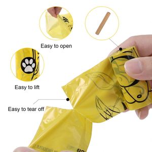 Sacs à déjections canines personnalisés avec logo imprimé, biodégradables, en Epi+HDPE, parfum lavande, en rouleau - Product Image 5