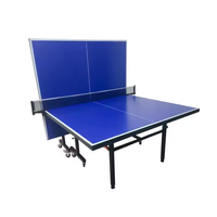 Table de tennis de table d'intérieur de qualité professionnelle Table de ping-pong pliable mobile moderne avec filet