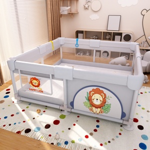 Corral de Seguridad <span class=keywords><strong>Infantil</strong></span> de Acero Oxford para Interiores, <span class=keywords><strong>Corralito</strong></span> Resistente con Diseño de Animales para Bebés y Niños Pequeños - Product Image 2