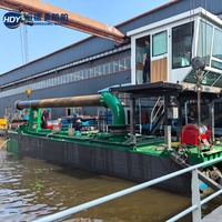 Drague modulaire démontable à aspiration-coupeuse avec commande PLC pour l'extraction de sable et de boue de rivière