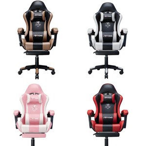 เก้าอี้เกมมิ่ง Spring Star หุ้มหนัง PU ปรับเอนได้ หมุนได้ ออกแบบตามหลักสรีรศาสตร์ สำหรับใช้ในบ้านและห้องอ่านหนังสือ - Product Image 4