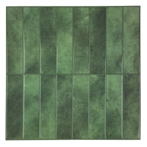 Expédition uniquement aux États-Unis - Mosaïque en gel vert 3D autocollante, stickers muraux à coller et à décoller pour la cuisine et la salle de bain - Product Image 1
