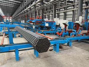 Empileur de tubes à déplacement latéral automatique, type poussoir hydraulique, machine à empiler les tubes en acier, roulement moteur, haute efficacité, contrôle numérique - Product Image 3