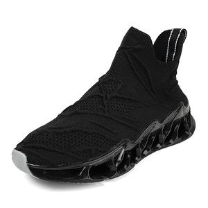 <span class=keywords><strong>Zapatos</strong></span> <span class=keywords><strong>de</strong></span> hoja para hombre <span class=keywords><strong>de</strong></span> <span class=keywords><strong>talla</strong></span> grande 39-46, calcetines <span class=keywords><strong>de</strong></span> alta elasticidad, forro <span class=keywords><strong>de</strong></span> malla transpirable a la moda, antideslizante para primavera Otoño Invierno - Product Image 4