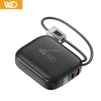 Nouvelle mini batterie externe électronique 10000 mAh, mince et portable, avec câble USB-C, Powerbanks 10000 mAh