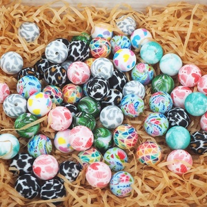 Custom 15mm Bpa Free Food Grade Baby Soft Solid <strong>Silicone</strong> Character <strong>Bead</strong> for Beadabl Pens - Product Image 4