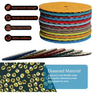 China günstigen Preis 7 Schritt Waben kante Stein Granit Marmor Polier pad trockene manuelle Polier <span class=keywords><strong>pads</strong></span> - Product Image 6