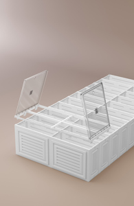 Gabinete de almacenamiento plegable de plástico multifuncional de 50cm de ancho para el hogar con ruedas en múltiples especificaciones - Product Image 5